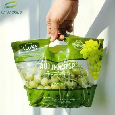 Ziplockk Sayuran Segar yang Dapat Ditutup Kembali Kemasan Biodegradable Untuk Buah Dan Sayuran